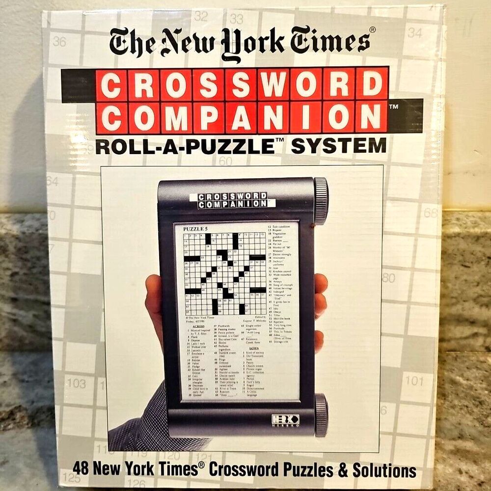 The New York Times Crossword Companion Roll-A-Puzzle System BRAND NEW & SEALED.